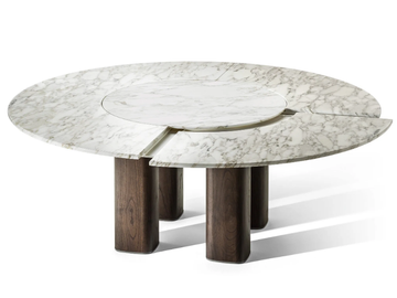 JANE - Round marble table by Poltrona Frau - view 2